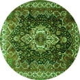 thumbnail image 1 of Ahgly Company Indoor Round Persian Green Traditional Area Rugs, 5' Round, 1 of 1