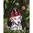 thumbnail image 3 of Carolines Treasures AMB1317GF Fire Fighter Christmas Dalmatian Flag Garden Size  Small multicolor, 3 of 3