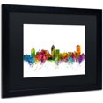 thumbnail image 2 of Trademark Fine Art 'Fresno California Skyline' Canvas Art by Michael Tompsett, Black Matte, Black Frame, 2 of 4