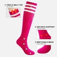 thumbnail image 2 of Kids Youth Soccer Socks, Boys Girls Knee High Athletic Sports Football Baseball Socks 6-12 Years, 2 of 8