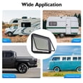 thumbnail image 5 of Direct Replacement RV Window with Screen – 1.5-1.65in Installation Wall Thickness, 90° Opening, Manual Operation – Black Welded Frame for Privacy & Ventilation, 5 of 16
