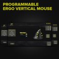 Wired Vertical Ergonomic Mouse, with 6 Programmable Buttons, 4200DPI