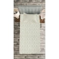 thumbnail image 3 of Ambesonne Damask Quilted Bedspread Set 2 Pcs, Bridal Abstract Classic, Twin Size, Cream Beige, 3 of 3