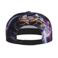 thumbnail image 2 of Hirioo Purple Moon Cat for Baseball Cap Men Cap Flat Brim for Men Women Teens Adjustable Baseball Cap, 2 of 7