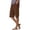 Coffee, variant on Gunia Women'S Capri Pants Knit Pocket Belted Casual Pants For Comfortable Everyday Wear With Functional Pockets Construction Summer Pants