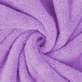 thumbnail image 2 of Bath Towels Soft Plush Fleece Bath Towel Set 2 Piece Solid Purple 30 x 60 inches, 2 of 5