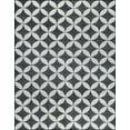 thumbnail image 3 of 8x10 Water Resistant, Large Indoor Outdoor Rugs for Patios, Front Door Entry, Entryway, Deck, Porch, Balcony | Outside Area Rug for Patio | Charcoal, Geometric | Size: 7'11'' x 10'3'', 3 of 8