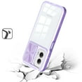 thumbnail image 3 of Designed for Motorola Moto G Stylus 5G 2024 Hybrid Cases with Sliding Camera Cover Transparent Back Slim Shockproof Bumper TPU Protective Phone Case Cover [Purple], 3 of 7