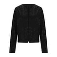 thumbnail image 4 of UQJfacai Womens Sequin Jackets Open Front Slim Fit Cropped Blazer Jacket Casual Long Sleeve Sparkly Party Cardigan Coat S-2XL, 4 of 9
