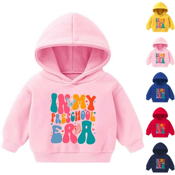 Fesfesfes Black Sweatshirt Boys Fashion Girl And Boy Casual Long Sleeve Tops Hoodie Printing Tops