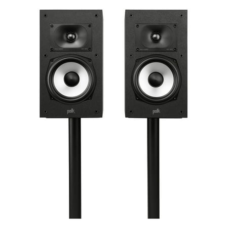 Polk Audio - Monitor XT20 Bookshelf Speaker Pair - Midnight Black - image 2