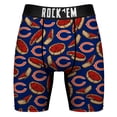 thumbnail image 2 of Men's Rock Em Socks Chicago Bears Local Food Deep Dish Pizza Underwear and Crew Socks Combo Pack, 2 of 3