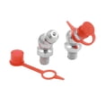 thumbnail image 3 of Silver Tone M6 Thread 45 Degree Angle Grease Nipple Fittings w/ Dust Cap for Car 20 Set, 3 of 6