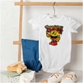 thumbnail image 4 of PACMAN Video Arcade Game Royalty Romper Boys or Girls Infant Baby Brisco Brands NB, 4 of 6