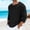 A566 Black, variant on Mens Linen Shirts Scoop Neck Long Sleeve Pullover Casual Hippie Boho Beach Fashion Lightweight Breathable Relaxed Fit Tees