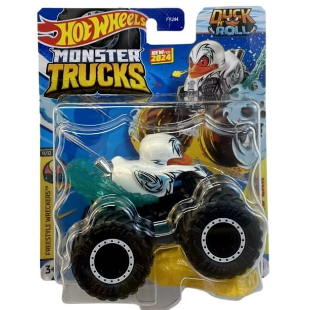 Hot Wheels Monster Trucks Duck N Roll (blanco) Freestyle Wreckers 11/12