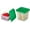 2 and 4 QT + Lid, variant on Food Storage Container with Lid (Microwave Safe and BPA-Free) - 2 Pack - Classic Series Square with Green Lid - 4 QT (Quart) - Commercial Grade for Food Prep (Translucent)