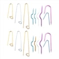 thumbnail image 3 of 18 Piezas Soportes de Puntada Cable Agujas Aluminio Hilo TapiceríA Dobladas Tejer, 3 of 5