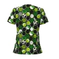 thumbnail image 4 of Naloa Soccer1 Print T-Shirts Short Sleeve V Neck Tees for Women Fashion Tops Trendy Lightweight Soft Casual Summer Outfits Clothes, 4 of 5