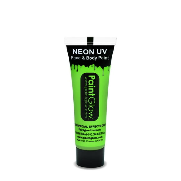 Paint Glow Green UV Face & Body Paint Make Up Neon Bright Festival Rave 13ml
