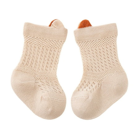 

Fanvereka Baby Socks for Girls Boys Cute Ears Summer Mesh Thin Socks