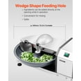 thumbnail image 3 of VEVOR Food Processor Vegetable Chopper 3000RPM Food-Grade Stainless Steel Blender, 3 of 9
