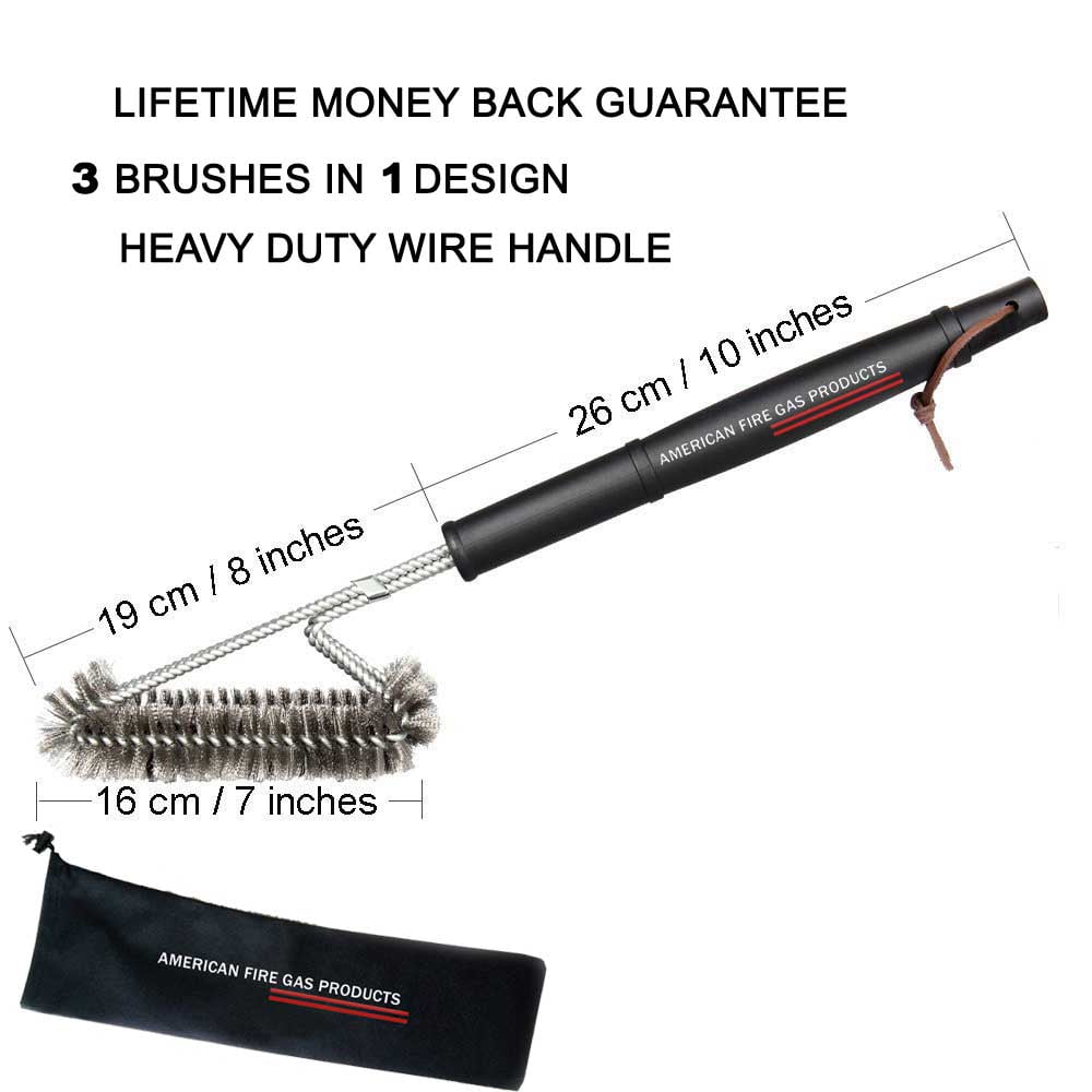 Canberra Samenstelling Schaap 3 in 1 Metal Clip Steel Brush - Heavy Duty Barbecue Cleaner Tools, Perfect for  Weber Charcoal, Charbroil, Gas, Electric | Walmart Canada