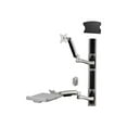 thumbnail image 3 of Amer AMR1AWSV3 - Mounting kit (CPU holder, mouse holder, keyboard tray) - for LCD display / PC equipment - plastic, rubber, steel - screen size: up to 24" - wall-mountable, 3 of 7
