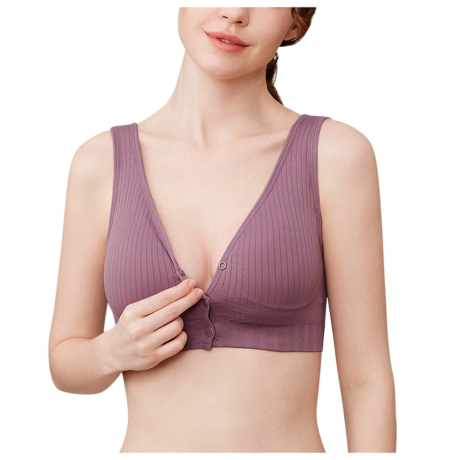 Purple Bra-jama SET by Breastmates - Breastfeeding Sleepwear -  Breastfeeding Top