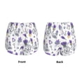 thumbnail image 3 of Fuzoiu Lavender Bicycle Print Women's Athletic Shorts, Double-Layer Running Shorts with Pocket,Women's Workout Shorts for Yoga, Gym, and Workouts-Medium, 3 of 7