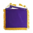 thumbnail image 5 of PAST GRAND THRICE ILLUSTRIOUS MASTER ROYAL & SELECT MASTERS ENGLISH REGULATION APRON - PURPLE VELVET WITH HAND EMBROIDERY & GOLD FRINGE, 5 of 5