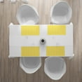 thumbnail image 3 of Ambesonne Yellow and White Place Mats Set of 4, Retro Curves, Standard Size, Yellow White, 3 of 4