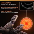 thumbnail image 2 of 2-pack 100W heat lamp for terrarium, ceramic heat emitter, none, 2 of 5