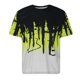 thumbnail image 1 of Hombres Casual manga corta estampado cuello redondo moda pulóver camiseta blusa Tops Pompotops oipoqjl7113, 1 of 4