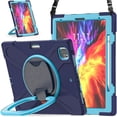 thumbnail image 5 of Funda a juego para iPad Pro de 12,9 pulgadas (2020) con correa para el hombro, soporte de anilla ajustable grande, portalápices y protección contra golpes., 5 of 5