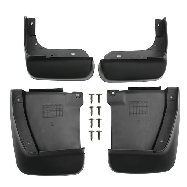 Kit de Guardabarros Unique Bargains Compatible con Honda Accord 2003-2007 Protectores contra Salpicaduras Delanteros y Traseros Plástico Negro