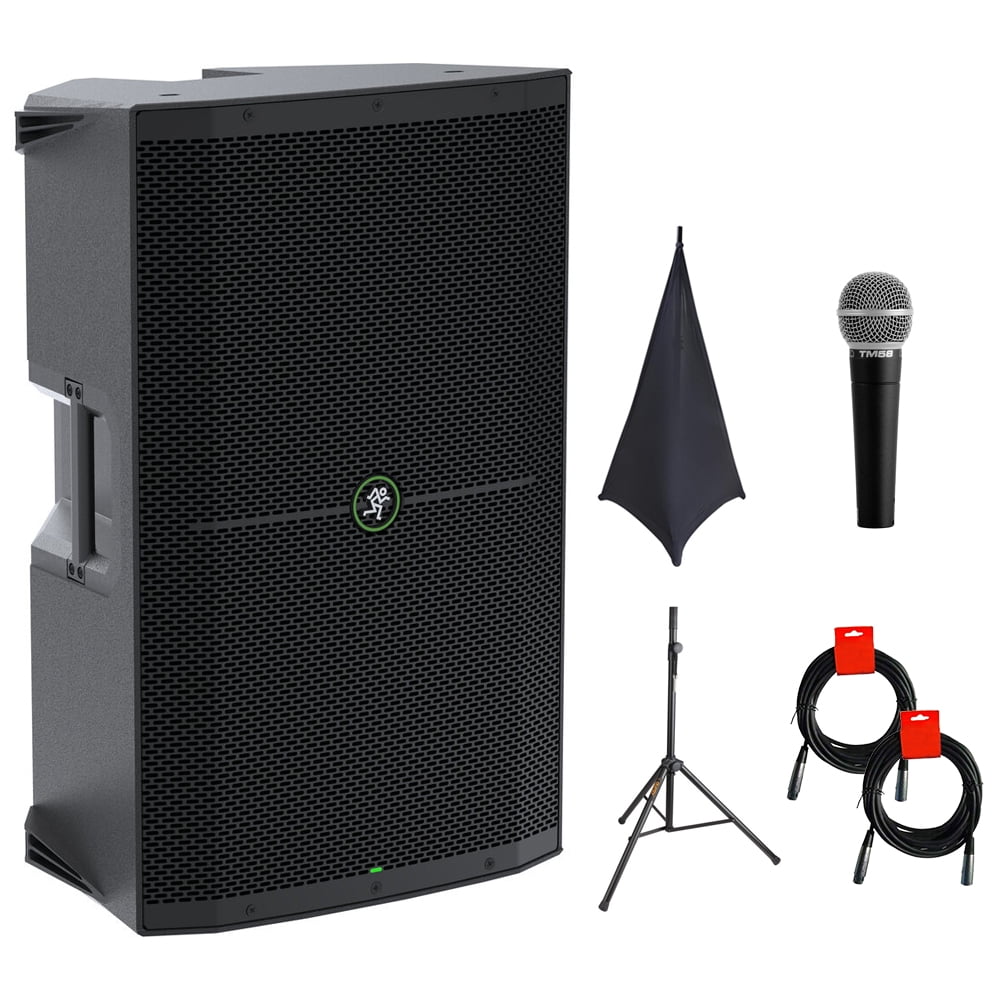 Mackie Thump215 1400W 15" Powered PA Loudspeaker System Bundle with On