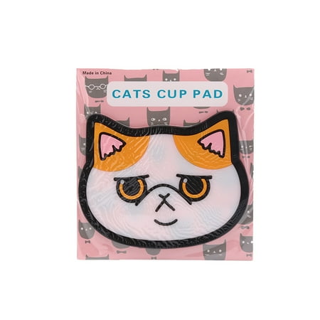 

Cartoon Cat Bottle Mats Silicone Table Placemat Non-Slip Bowl Pads Coffee Coast