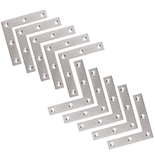 Steel L Shape Corner Brace Plate Right Angle Bracket 4 Furniture Windows photos 