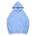 thumbnail image 4 of Xdegoge Oversized Hoodies for Women Long Sleeve Drop Shoulder Solid Color Athletic Sweatshirt Casual Baggy Basic Drawstring Hoodie with Pocket 2025 Winter Y2K Tops, 4 of 5