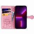 thumbnail image 3 of Funda Cartera FOXDOCK para iPhone 13 Pro , Flip PU con Relieve de Gatos y Perros, Tarjetero y Soporte, 3 of 6