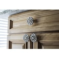 thumbnail image 6 of Zeckos White Cast Iron Compass Rose Drawer Pull Cabinet Knobs Set of 12, 6 of 12