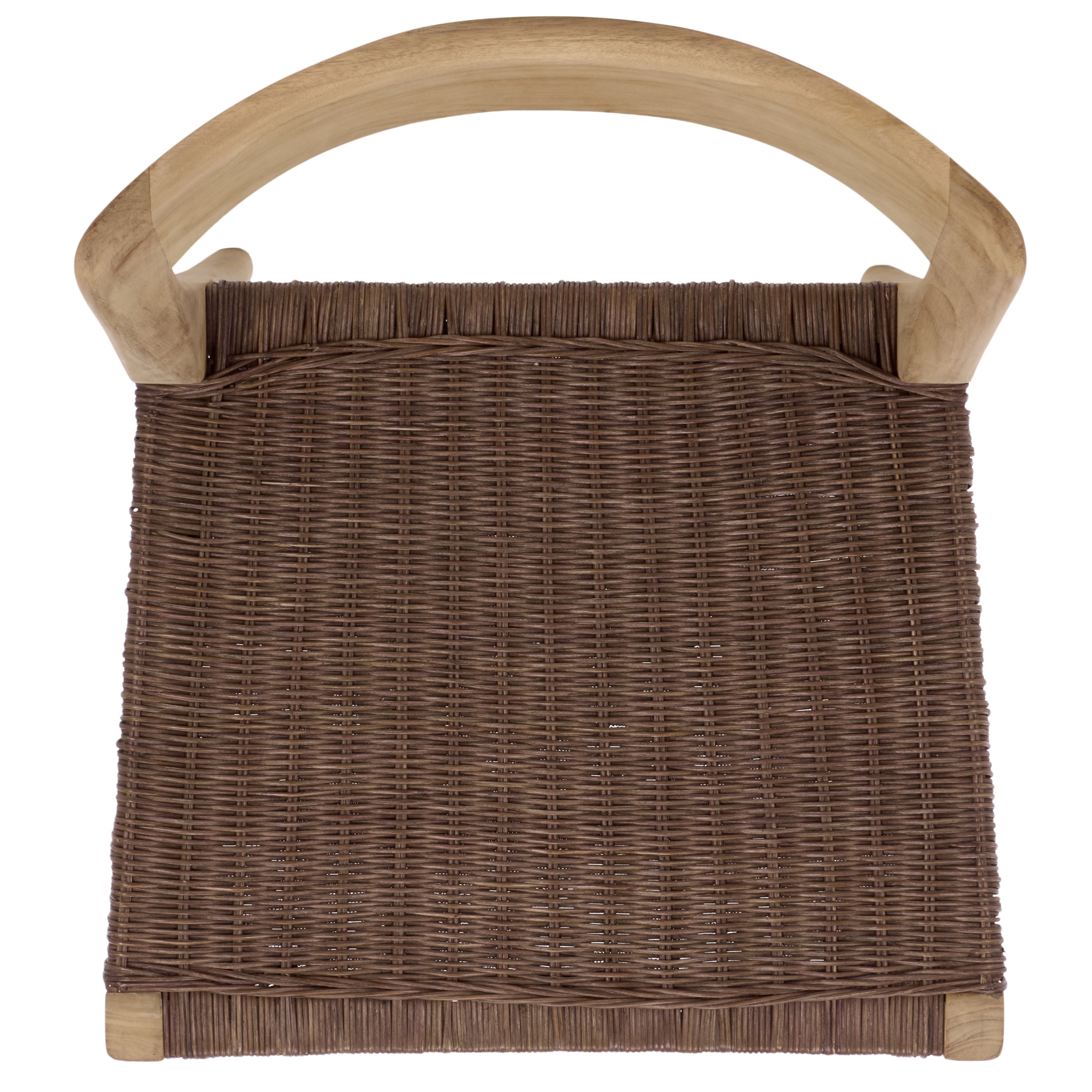 Safavieh Sezja Wicker Scandinavian Wood Dining Side Chair, Natural/ Honey