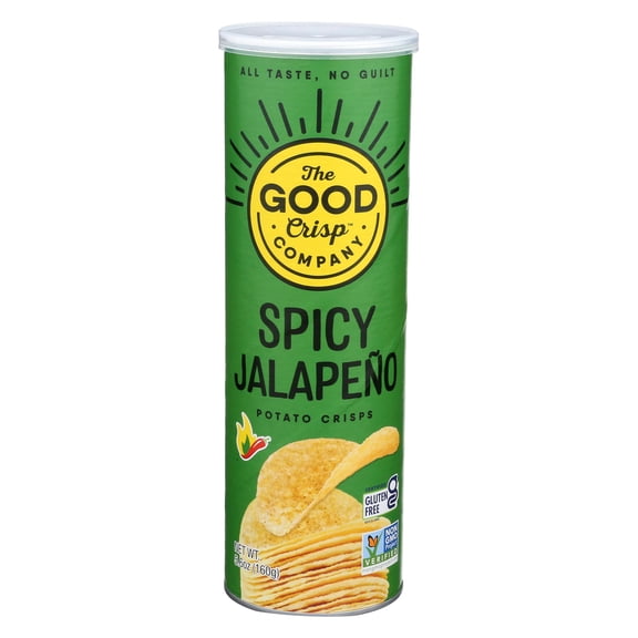 Pack Of 3 The Good Crisp Company Potato Crisps - Spicy Jalapeno, 5.6 oz (Package May Vary)