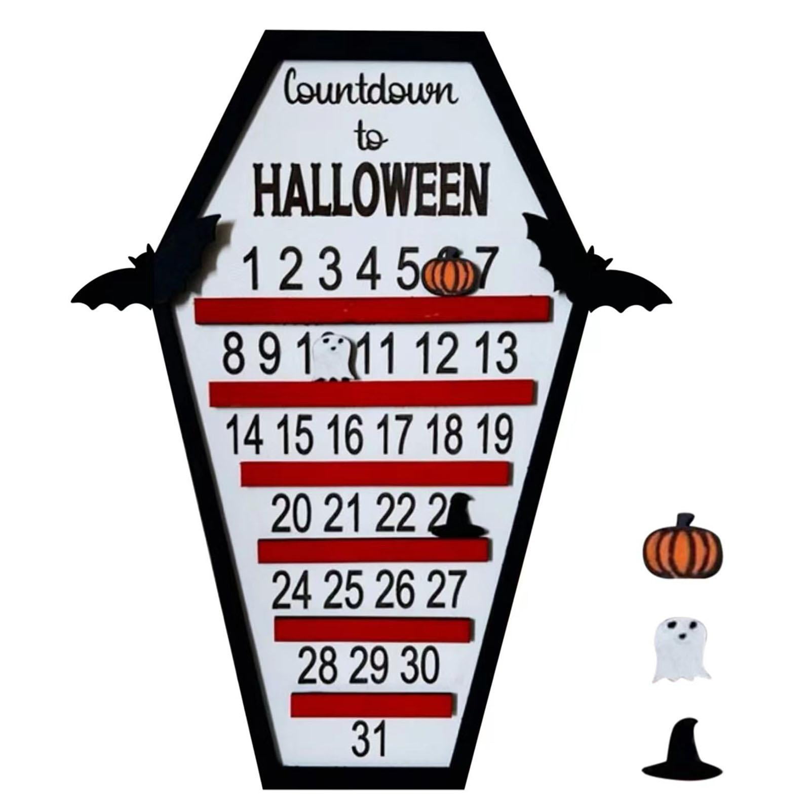 Besthua Halloween Advent Calendar 2022 | Countdown To Halloween Advent  Calendar | Wood Coffin Advent Calendar With Detachable Pumpkin, Ghost,  Witch Hat - Walmart.com