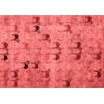 thumbnail image 1 of Ahgly Company Indoor Rectangle Abstract Red Modern Area Rugs, 2' x 5', 1 of 4