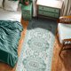 thumbnail image 4 of Sonoro Kate Alfombras 2x10 para Salón Recámara, Alfombra Interior Boho Antideslizante Lavable a Máquina, Verde, 4 of 7