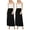 Black-Black, variant on Women's Casual Foldover Waist A-Line Loose Fit Lounge Maxi Skirt 2-Pack (S?3XL)