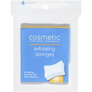 US Cotton Exfoliating Latex Free Beauty Bone Sponges 4ct