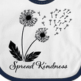 thumbnail image 4 of Inktastic Spread Kindness Dandelion Boys or Girls Baby Bib, 4 of 4